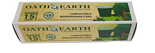 OATH 4 EARTH COMPOSTABLE GARBAGE BAG LARGE 15PC