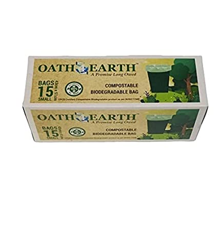 OATH 4 EARTH COMPOSTABLE GARBAGE BAG SMALL 50PC