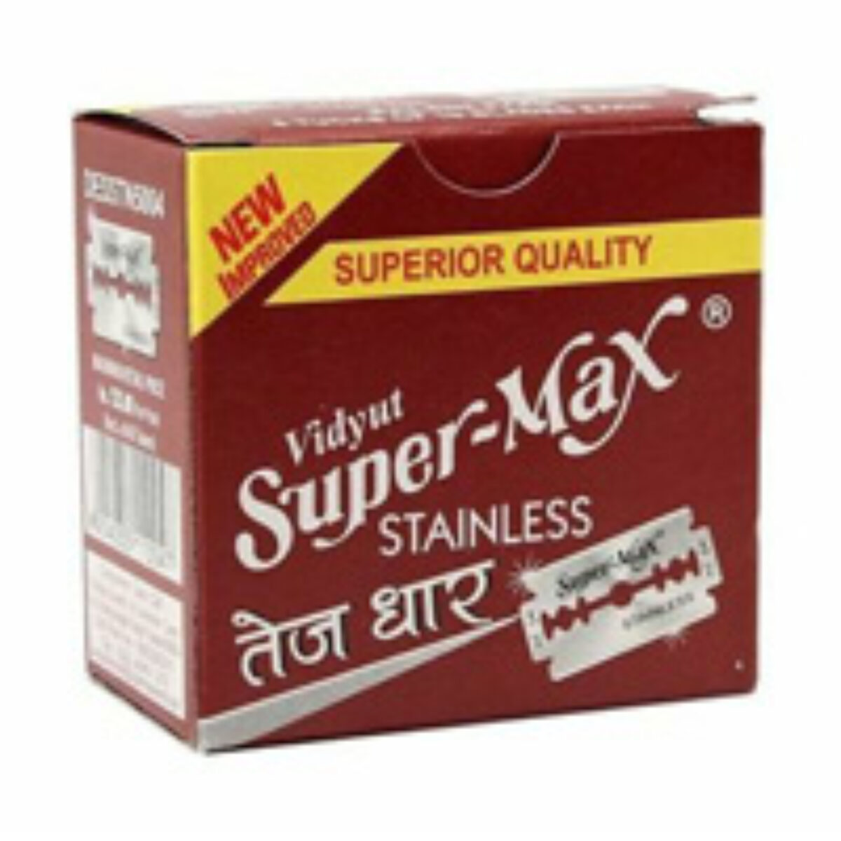 SUPER MAX VIDYUT STAINLESS BLADE 10PC*5