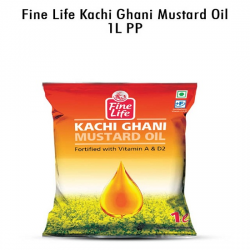 FINE LIFE KACHI GHANI MUSTARD OIL POUCH 1L