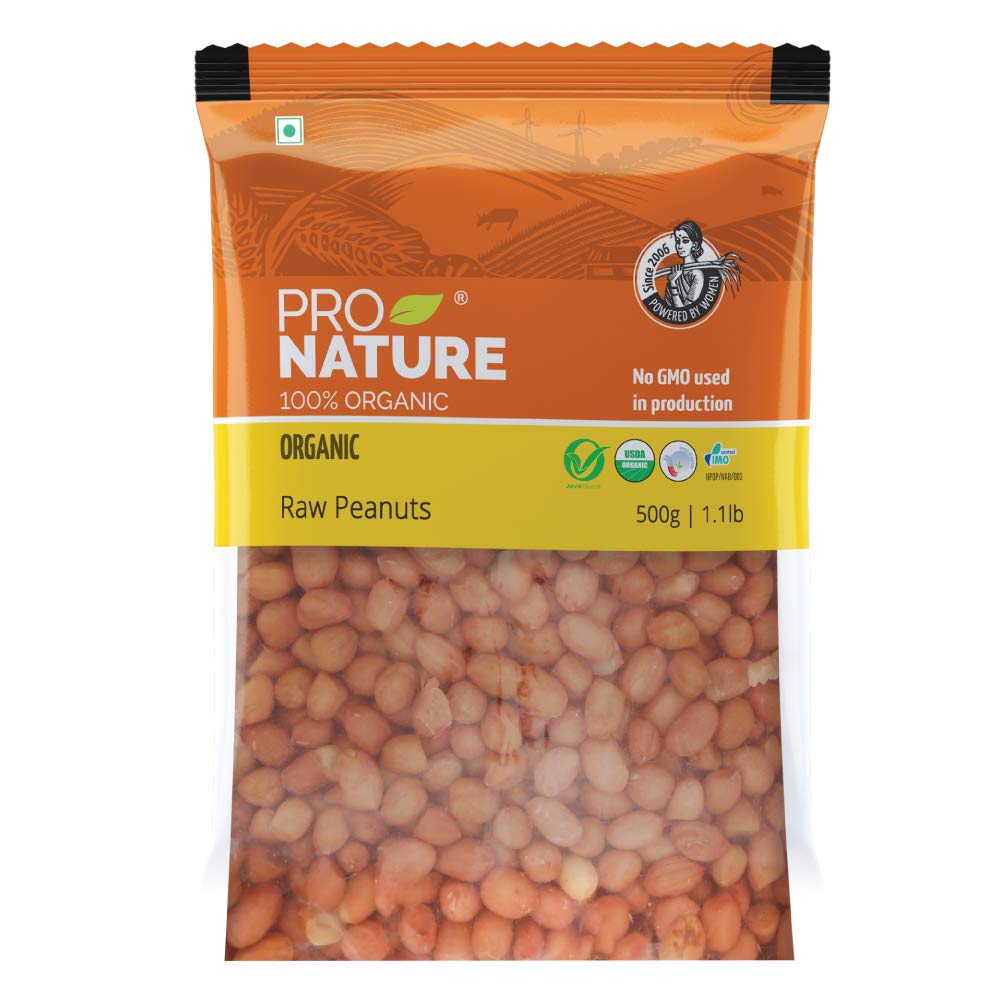 PRO NATURE ORGANIC RAW PEANUTS 500GM