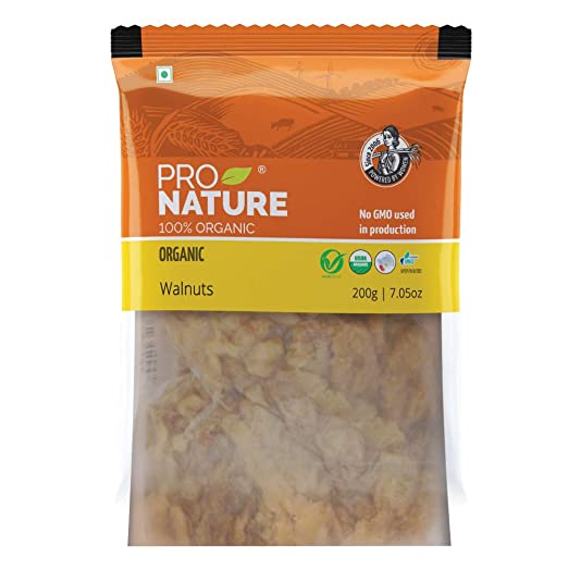 PRO NATURE ORGANIC WALNUTS 200GM