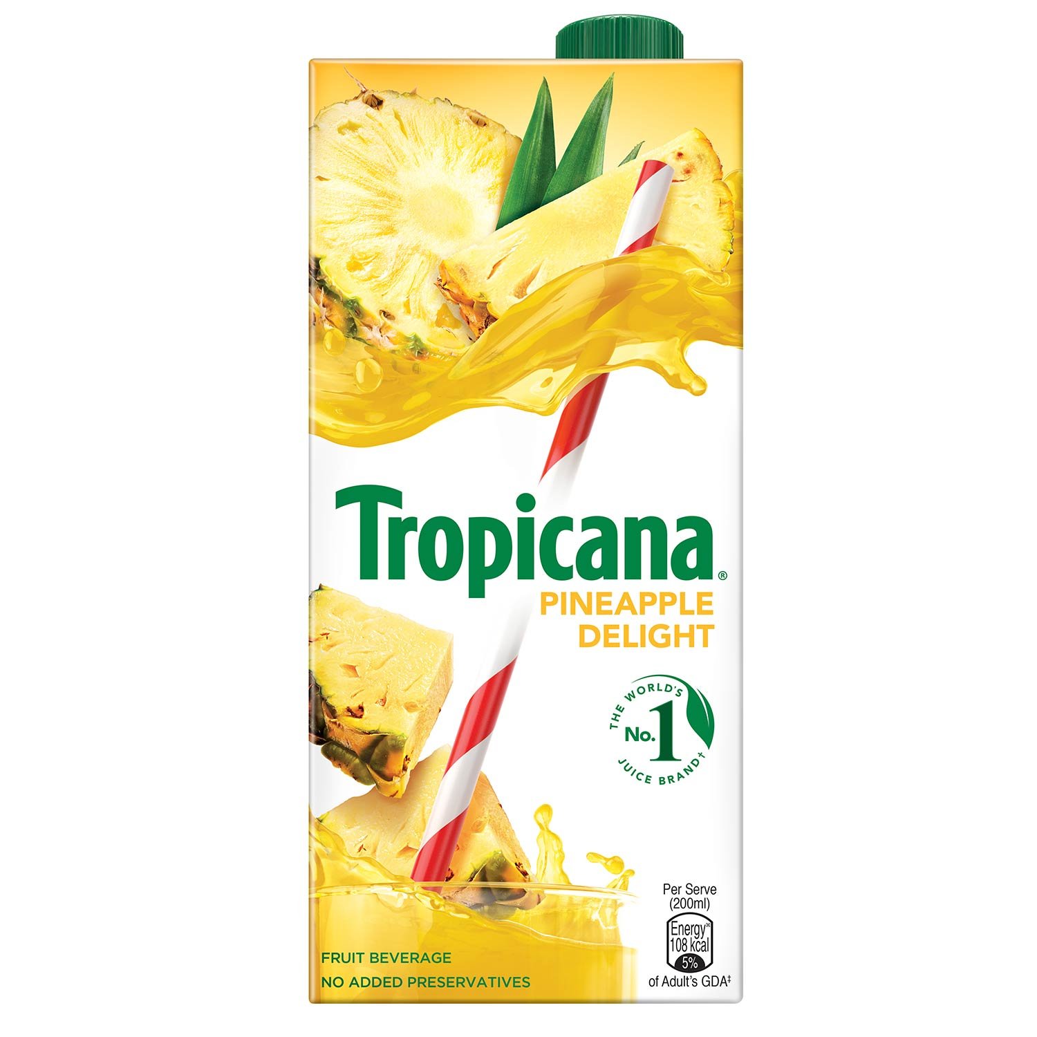 TROPICANA PINEAPPLE DELIGHT FRUIT BEVERAGE TETRAPACK 1L