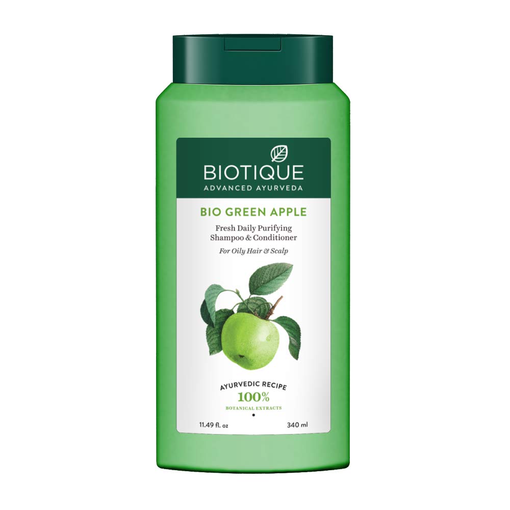 BIOTIQUE AYURVEDA BIO GREEN APPLE SHAMPOO 340ML