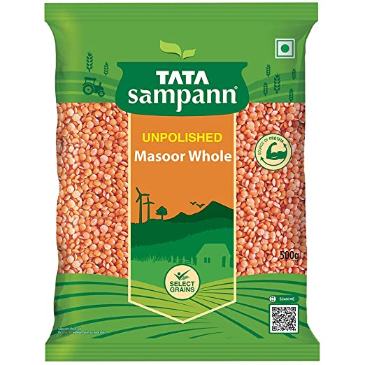 TATA SAMPANN MASOOR DAL WHOLE 500GM