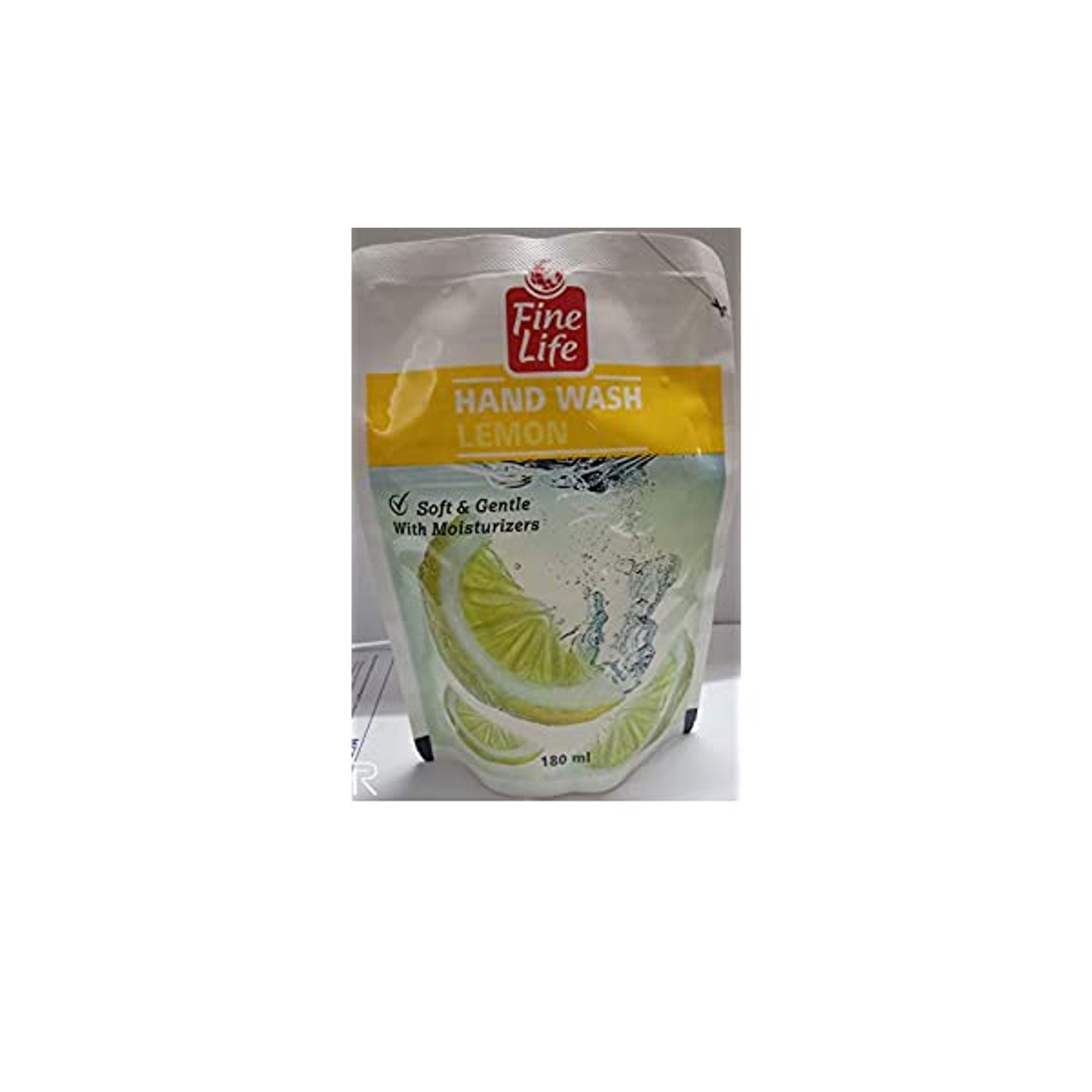 FINE LIFE LEMON HAND WASH POUCH 180ML